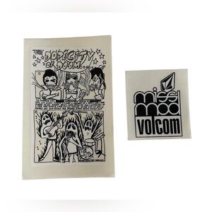 BUNDLE of 2 VOLCOM Skate Surf Snow Stickers
